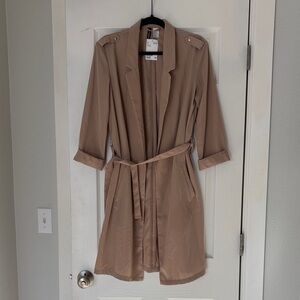 Women's H&M long coat size 8